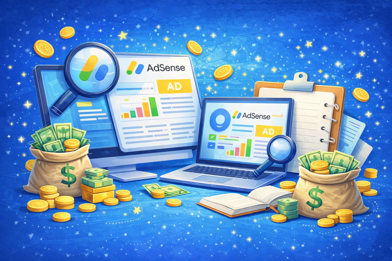 طريقة الربح من جوجل ادسنس خطوة بخطوة