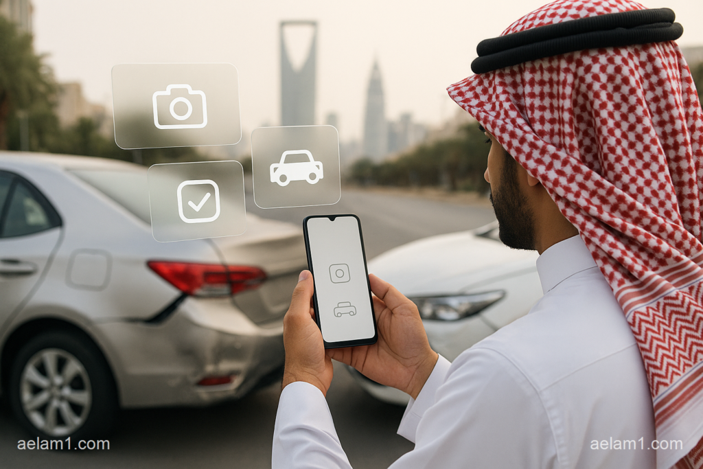 خطوات الإبلاغ عن الحادث عبر تطبيق نجم